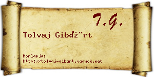 Tolvaj Gibárt névjegykártya